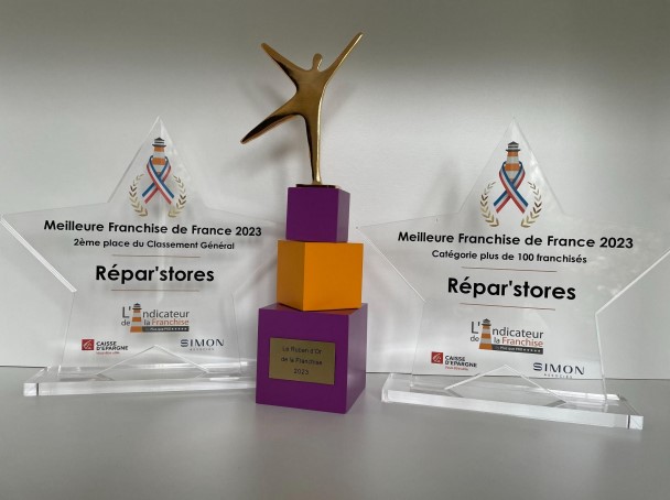 Repar'stores élue meilleure franchise de France de plus de 100  franchisés, fait le plein de récompenses !